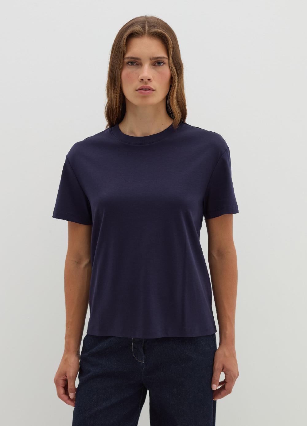 Stefanel T-shirt In Jersey Con Scollo Rotondo