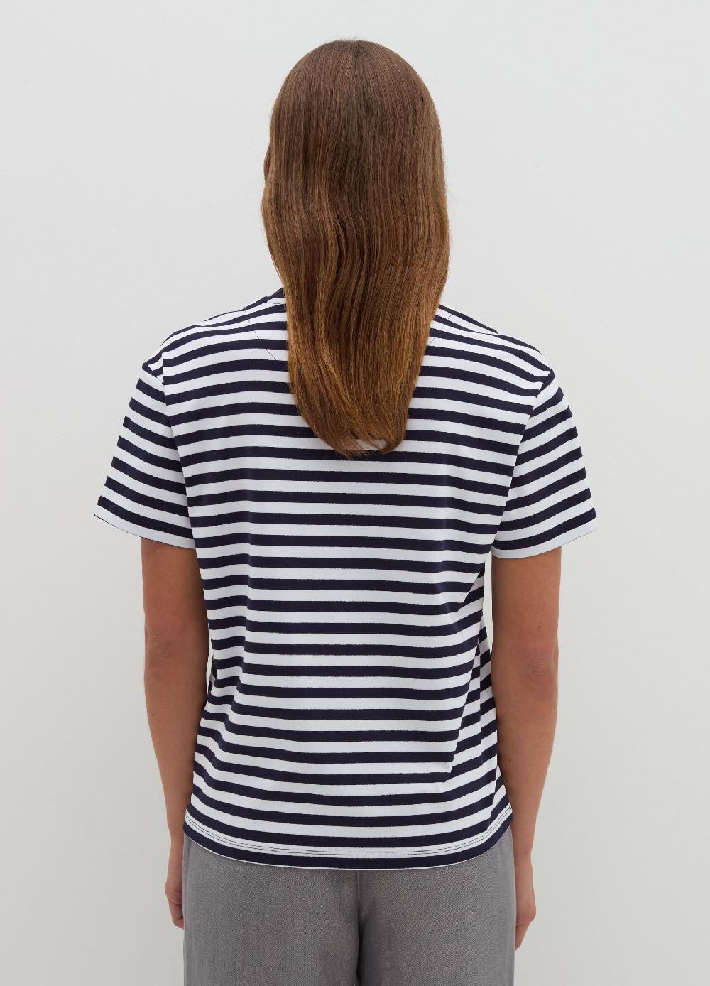 Stefanel T-shirt In Jersey Di Cotone A Righe