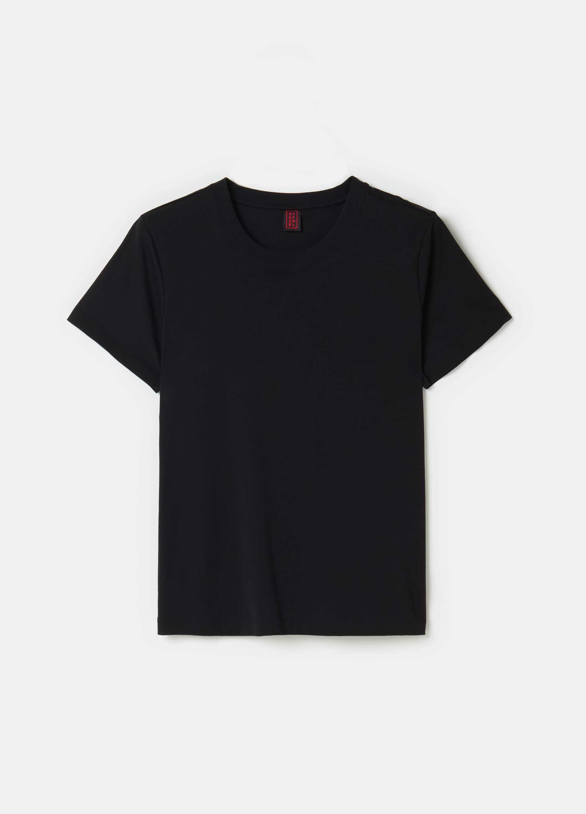 Stefanel T-shirt In Jersey Di Cotone Supima