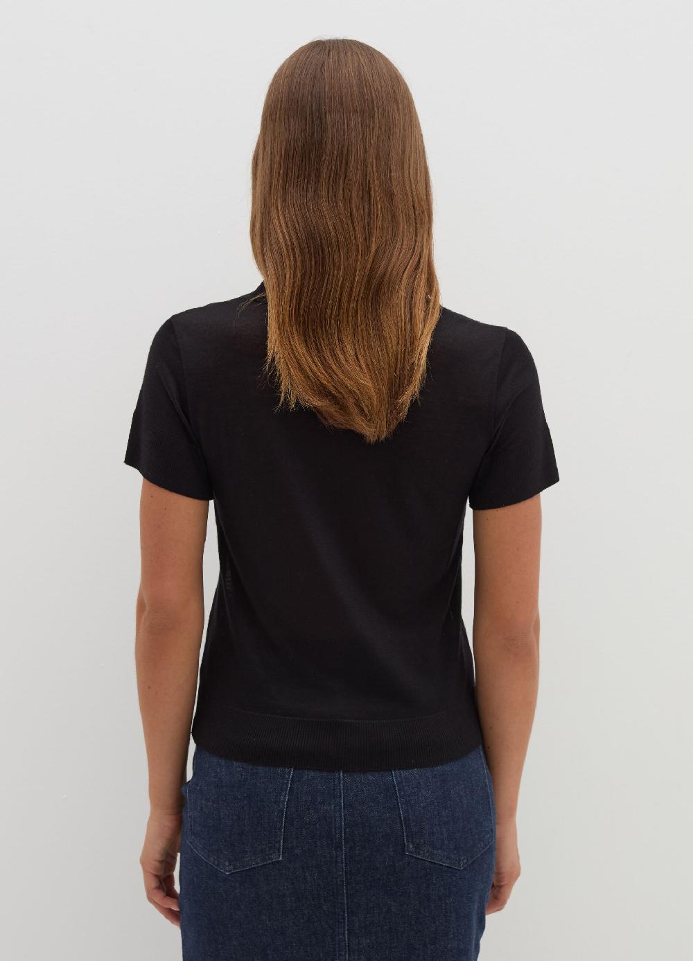 Stefanel T-shirt In Lana E Lyocell