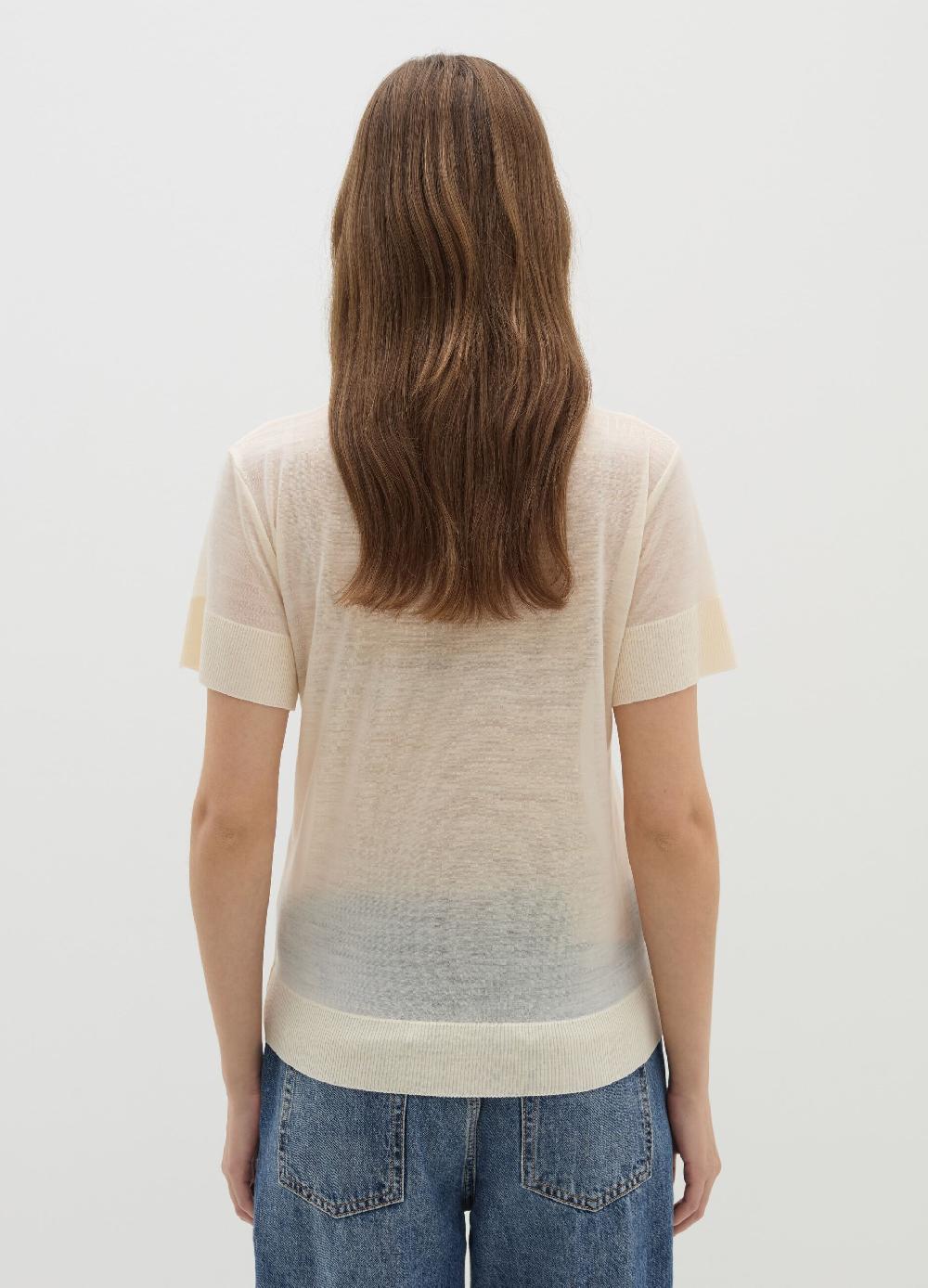 Stefanel T-shirt In Lana E Lyocell