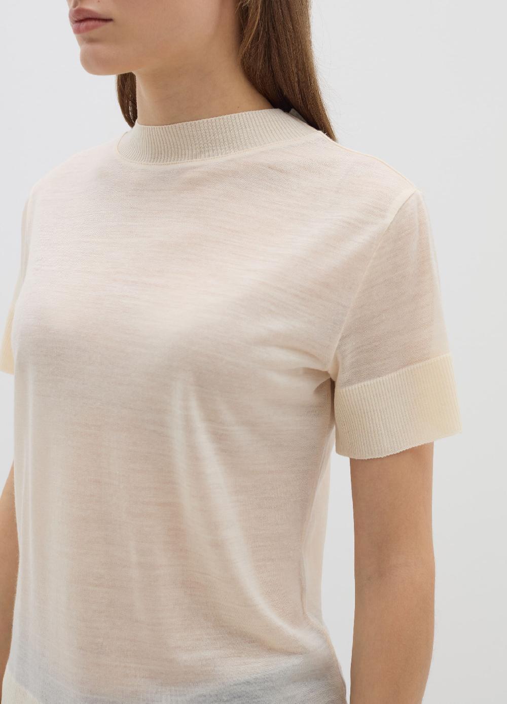 Stefanel T-shirt In Lana E Lyocell