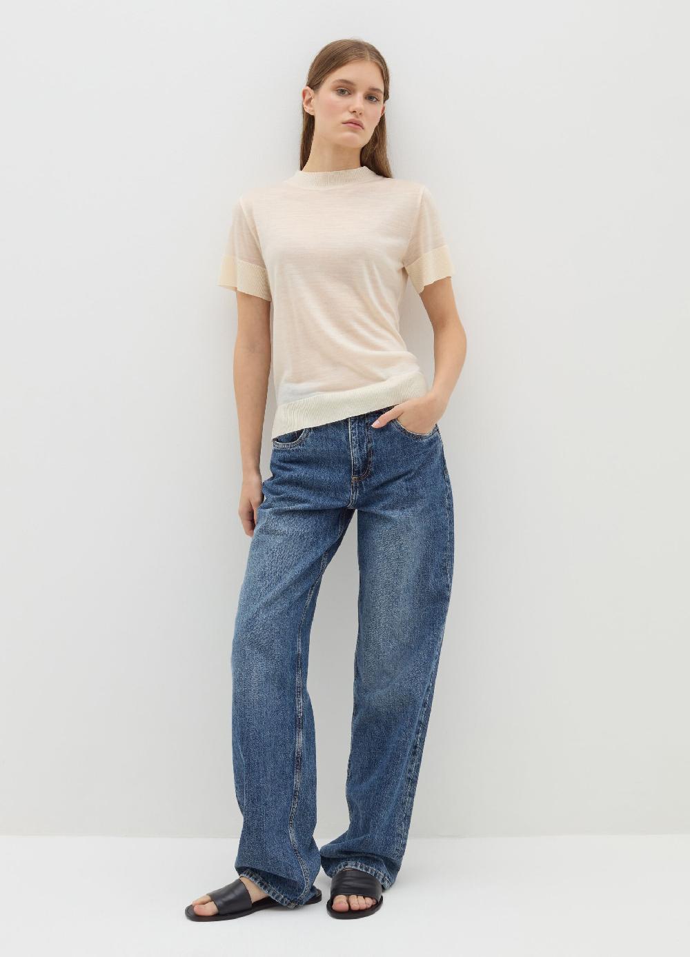 Stefanel T-shirt in lana e Lyocell