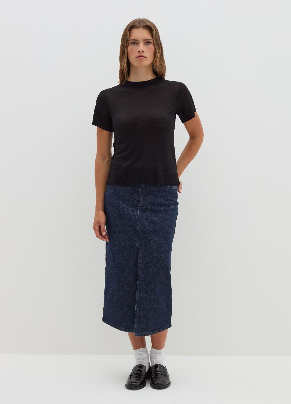 Stefanel T-shirt in lana e Lyocell