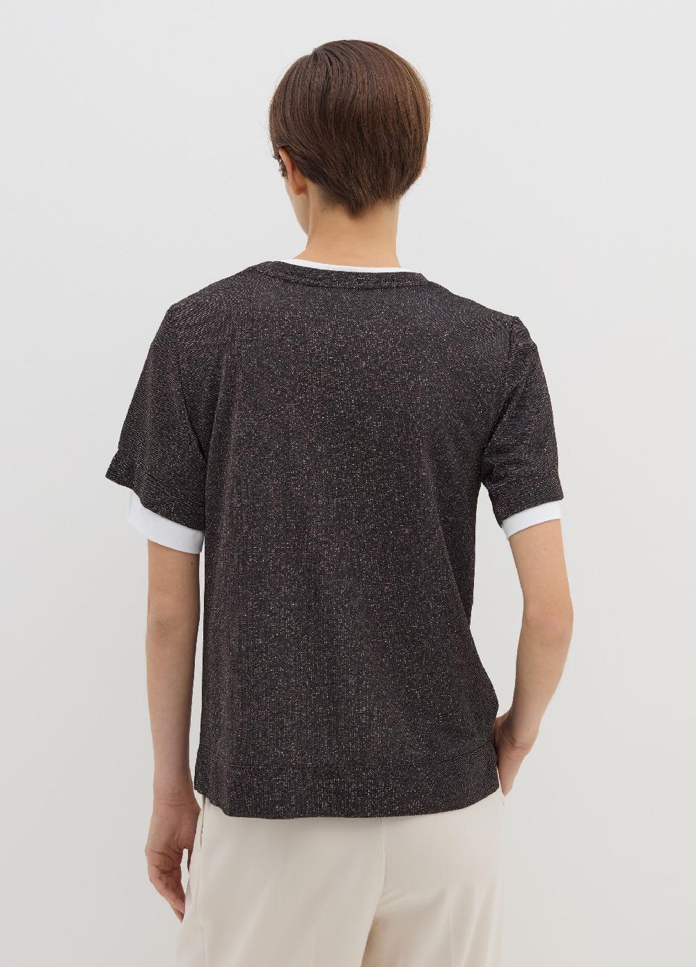 Stefanel T-shirt In Lurex Con Spacchetti