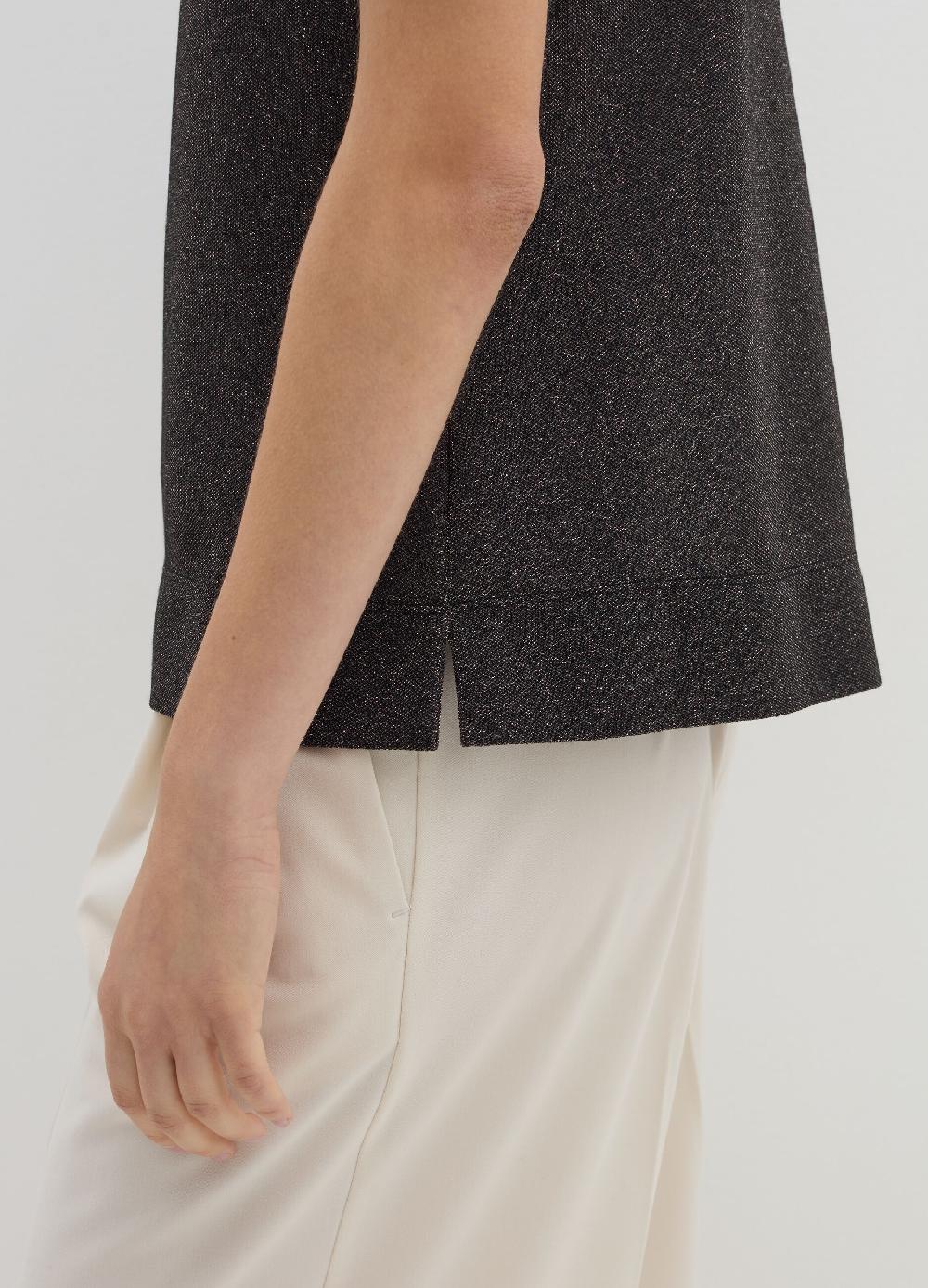 Stefanel T-shirt In Lurex Con Spacchetti