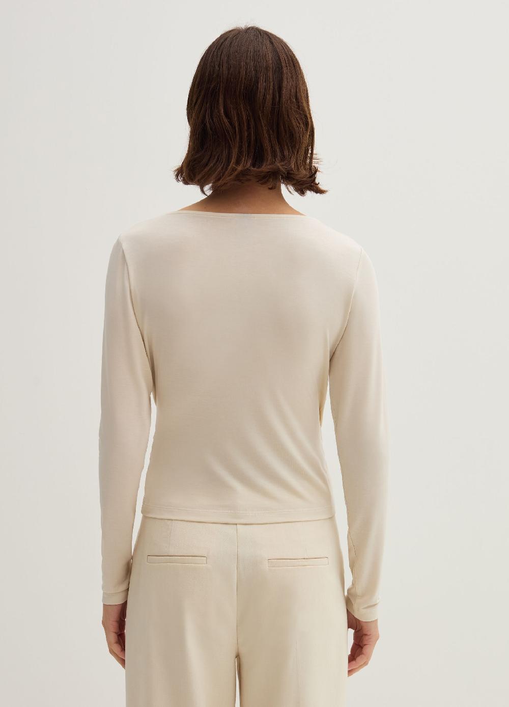 Stefanel T-shirt Scollo A V Con Incrocio