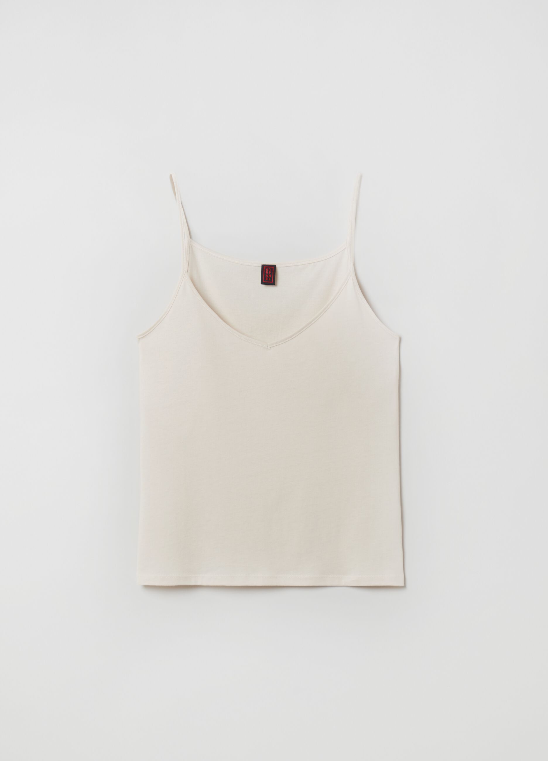 Stefanel Tank Top In Modal E Cotone