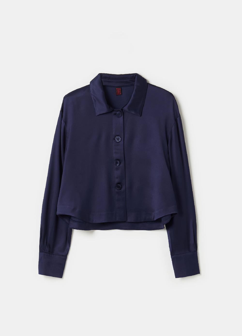 Stefanel Top Camicia In Satin