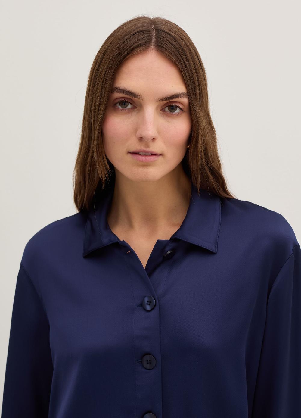 Stefanel Top camicia in satin