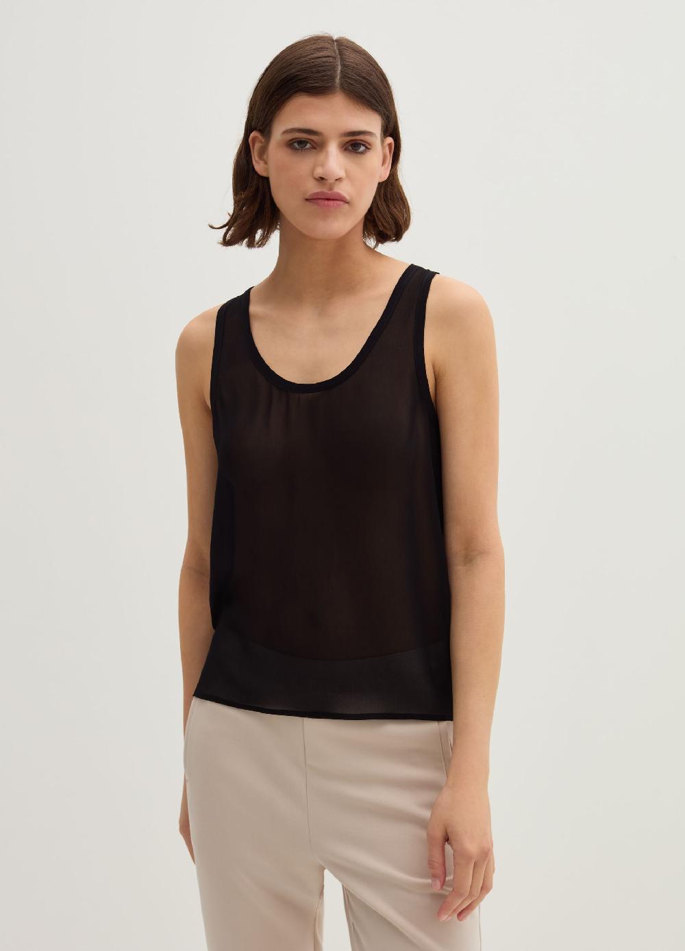 Stefanel Top in georgette
