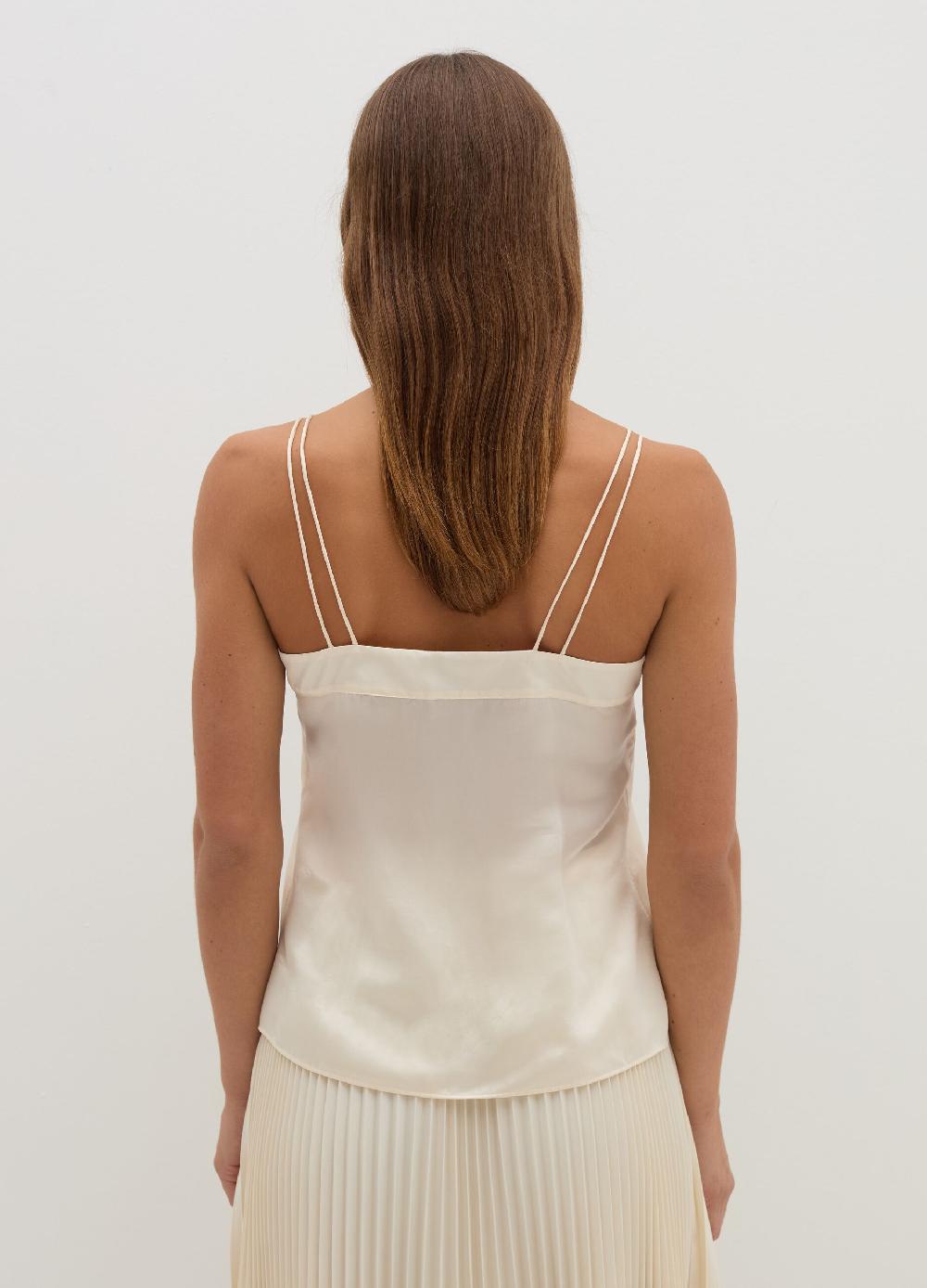 Stefanel Top In Viscosa E Seta