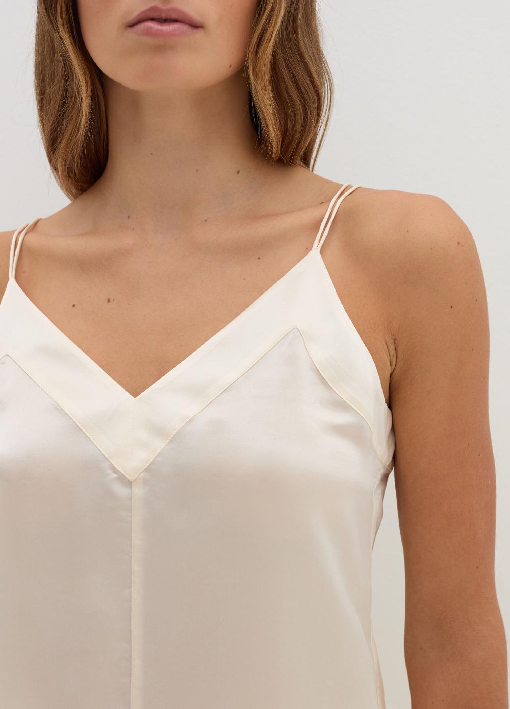 Stefanel Top In Viscosa E Seta