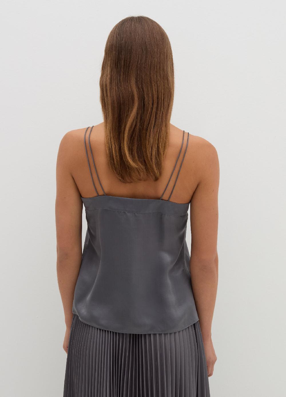 Stefanel Top In Viscosa E Seta