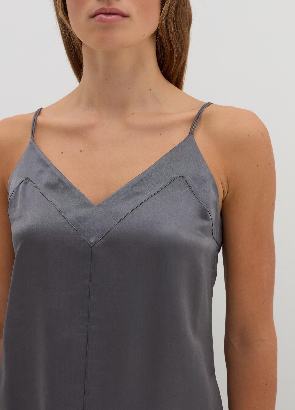 Stefanel Top In Viscosa E Seta