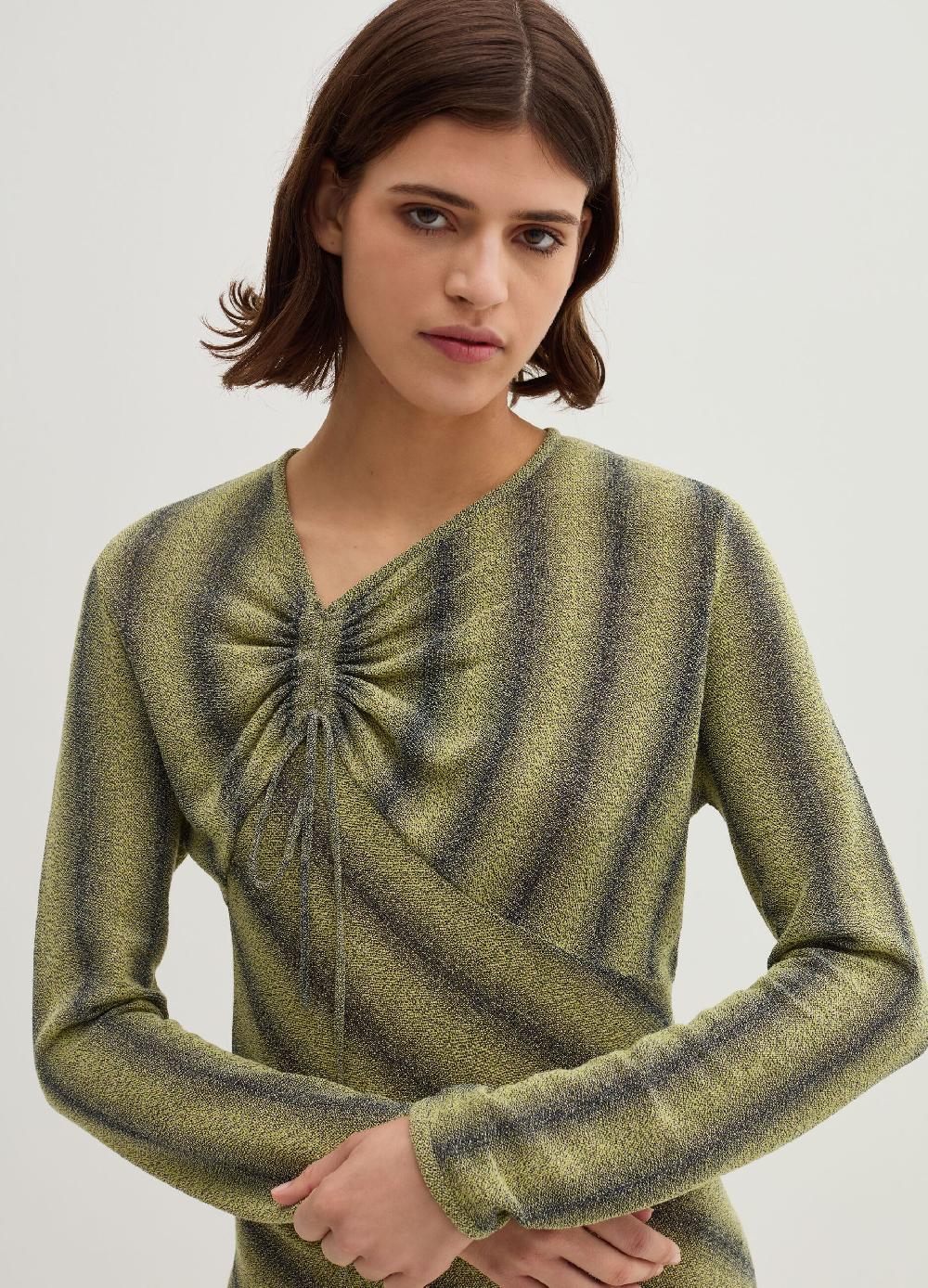 Stefanel Vestito Asimmetrico Space Dyed