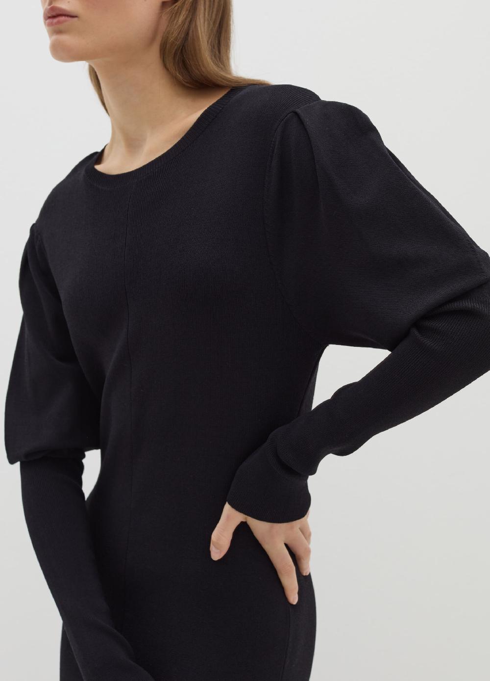 Stefanel Vestito Lungo In Maglia A Costine