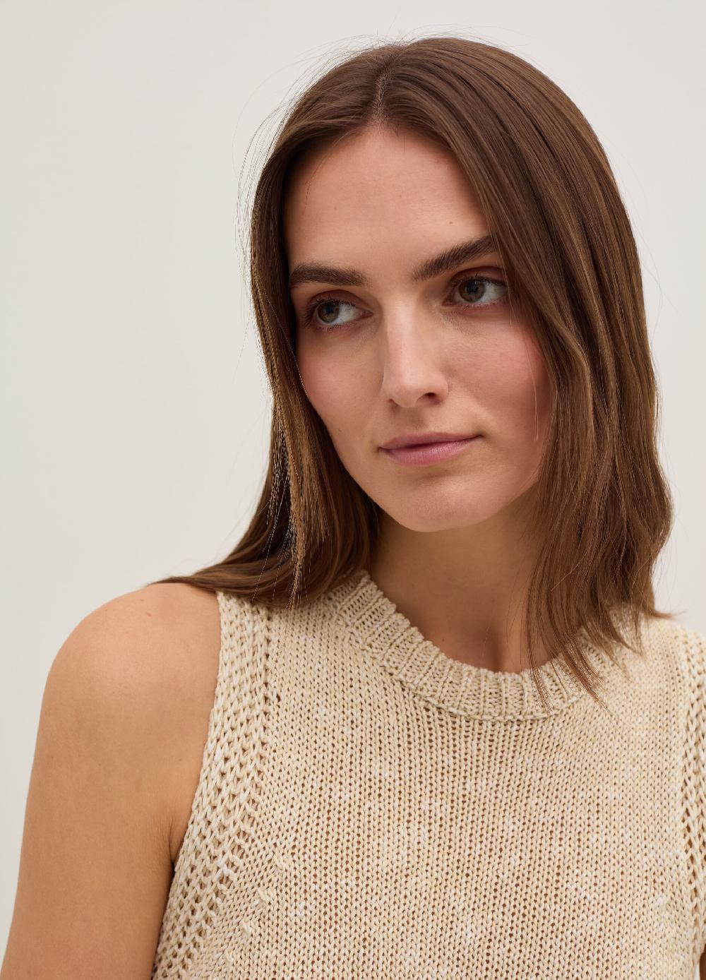 Stefanel Vestito Midi Con Spacco E Bottoni