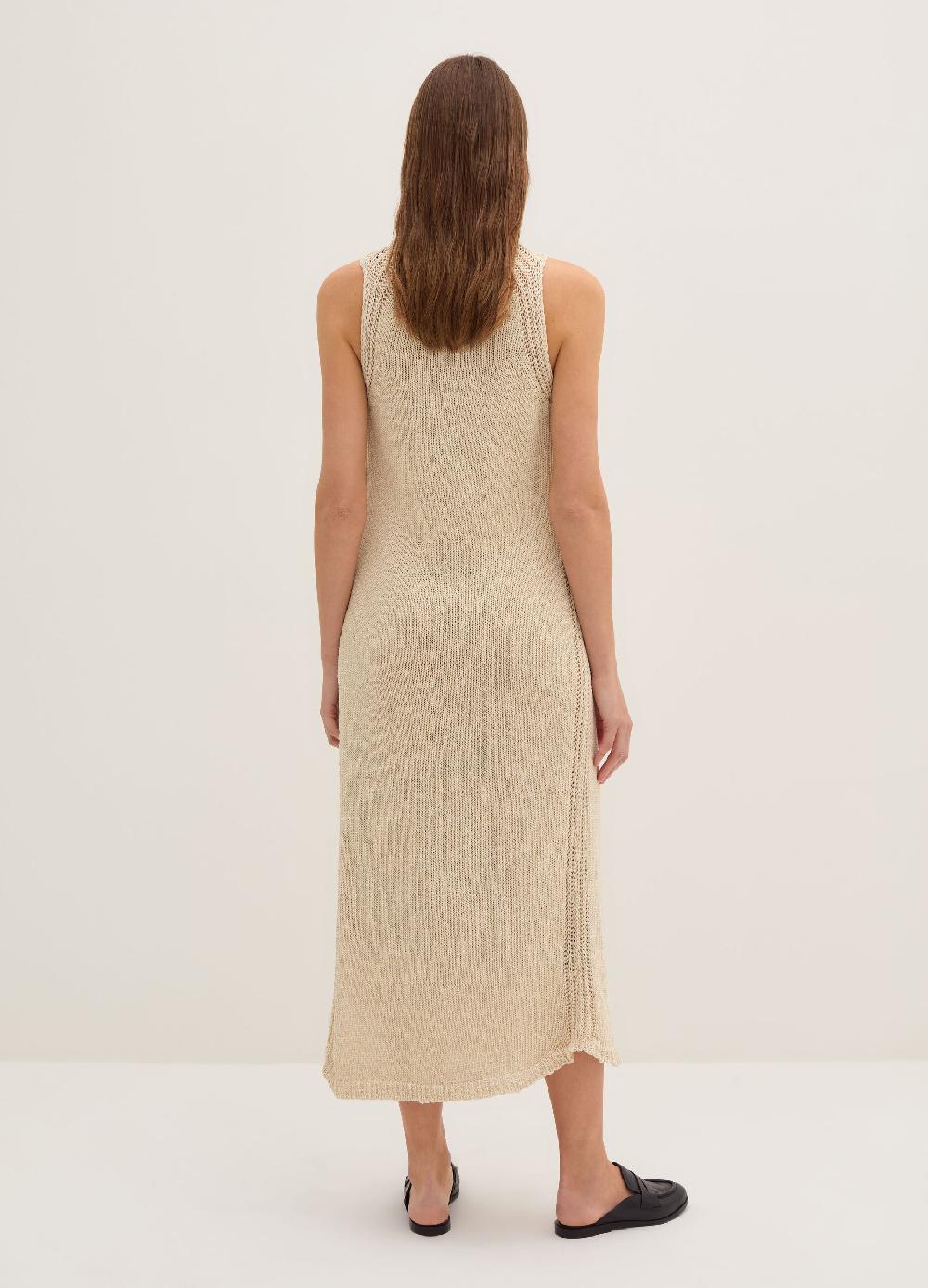 Stefanel Vestito Midi Con Spacco E Bottoni