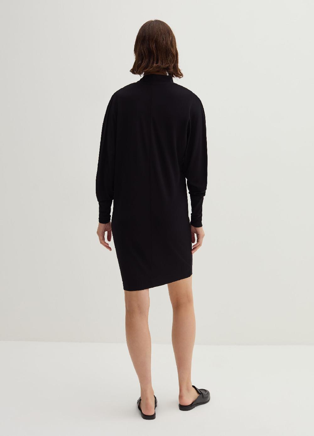 Stefanel Vestito Midi In Crêpe Jersey Con Scollo A V