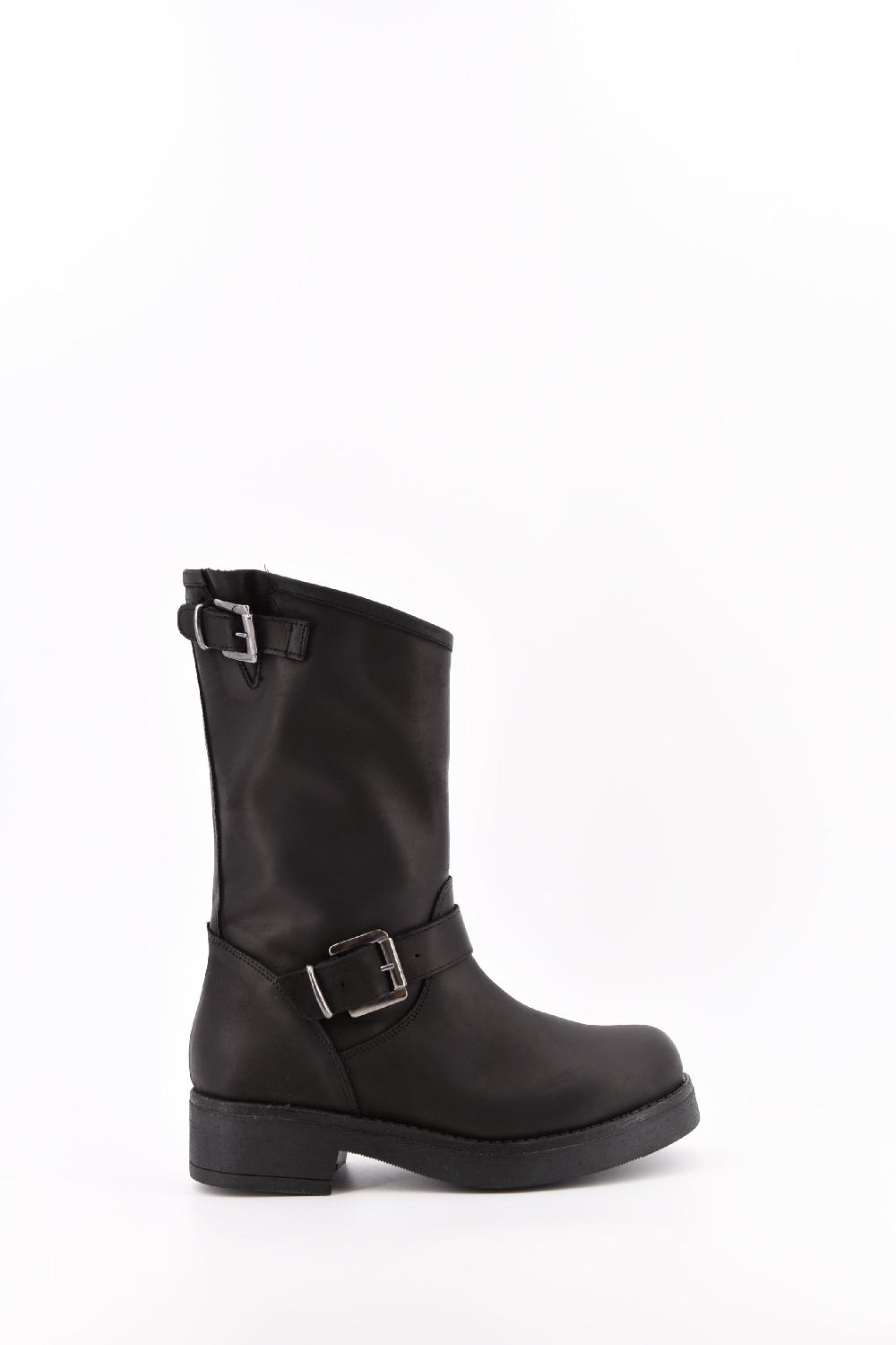 Stelio Malori Biker Tronchetto Mid Sullivan - NERO