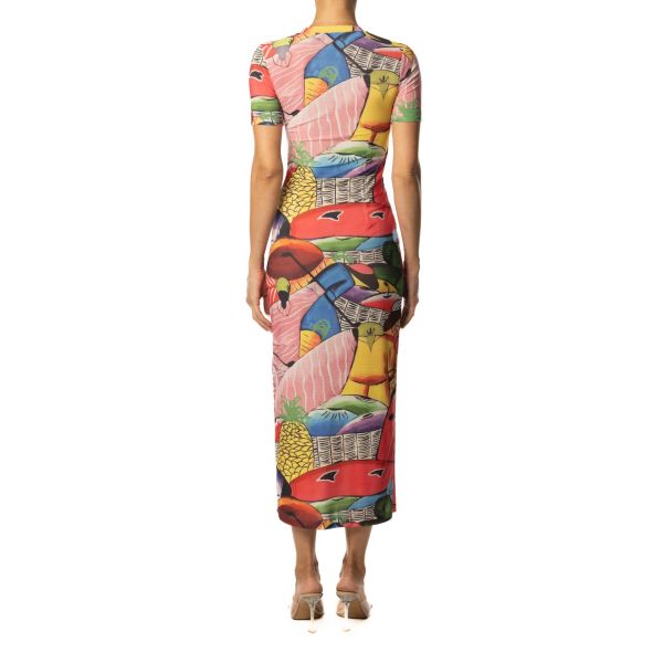 Stella Jean ABITO LONGUETTE STAMPA MERCANTI