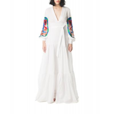 Stella Jean ABITO LUNGO CON RICAMO