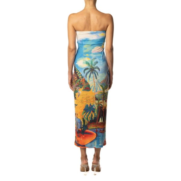 Stella Jean ABITO STAMPA DINOSAURI