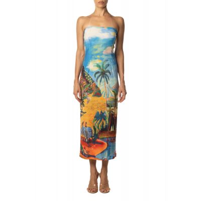 Stella Jean ABITO STAMPA DINOSAURI