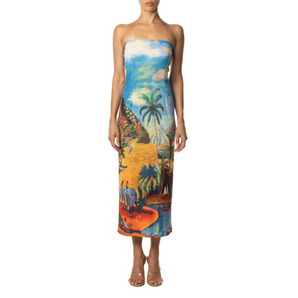 Stella Jean ABITO STAMPA DINOSAURI