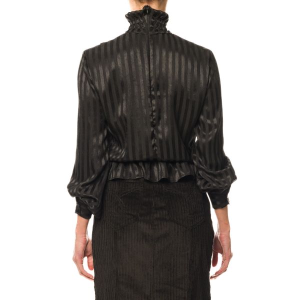 Stella Jean BLUSA A RIGHE CON RICAMO