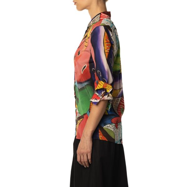 Stella Jean CAMICIA SETA STAMPATA