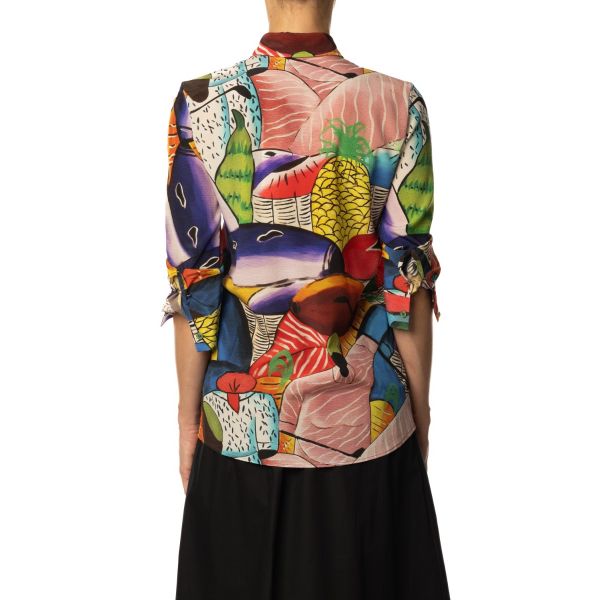 Stella Jean CAMICIA SETA STAMPATA