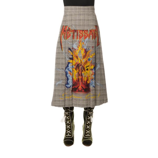 Stella Jean GONNA A PIEGHE CON STAMPA