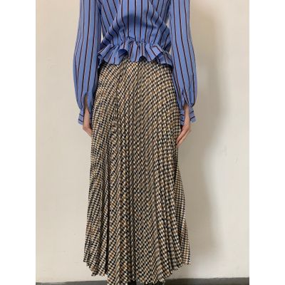 Stella Jean GONNA PLISSÈ PIED-DE-POULE