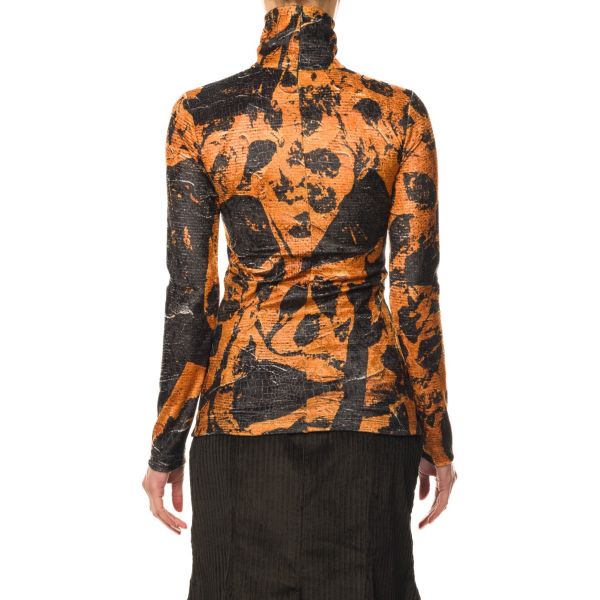 Stella Jean TOP IN VELLUTO STAMPATO