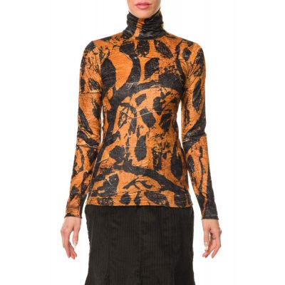 Stella Jean TOP IN VELLUTO STAMPATO