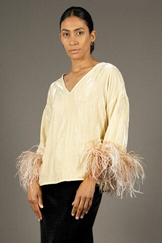 Stephan Janson GRITTI – Blusa Con Piume