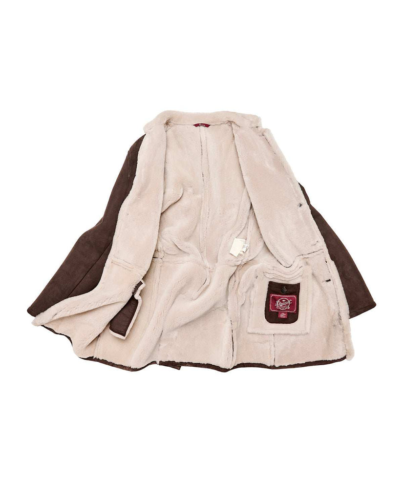 Stewart CLIFF-COAT REGULAR SHEARLING SUEDE IRONED LAMB