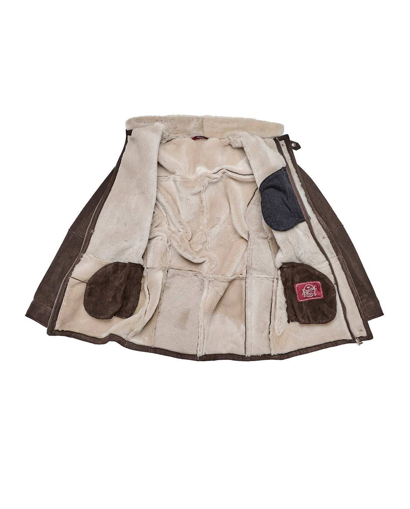 Stewart APRICA-SLIM SHEARLING SUEDE IRONED LAMB