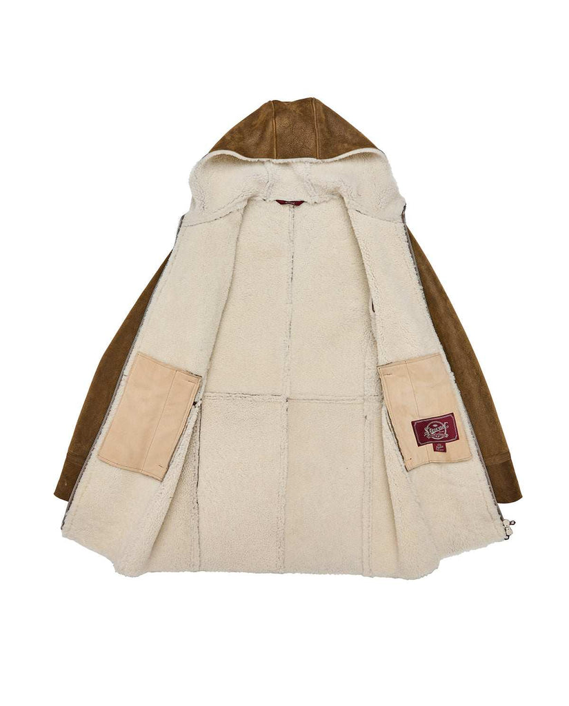 Stewart ARIC-SLIM SHEARLING SUEDE IRONED LAMB