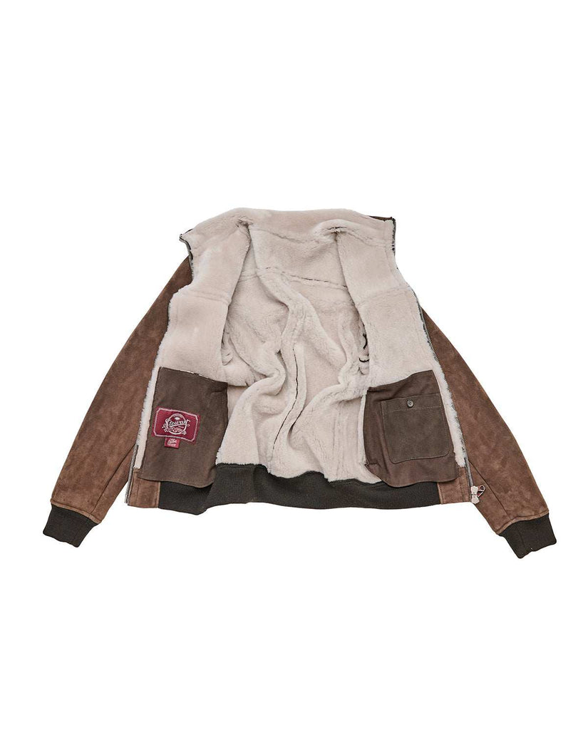 Stewart ELLIS-SLIM SHEARLING SUEDE IRONED