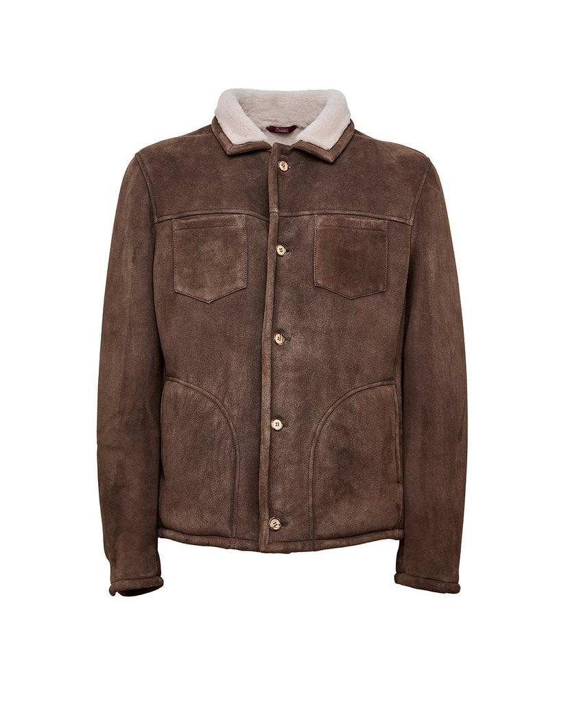 Stewart KIRA-SHEARLING MERINO SUEDE BRISA LAMB