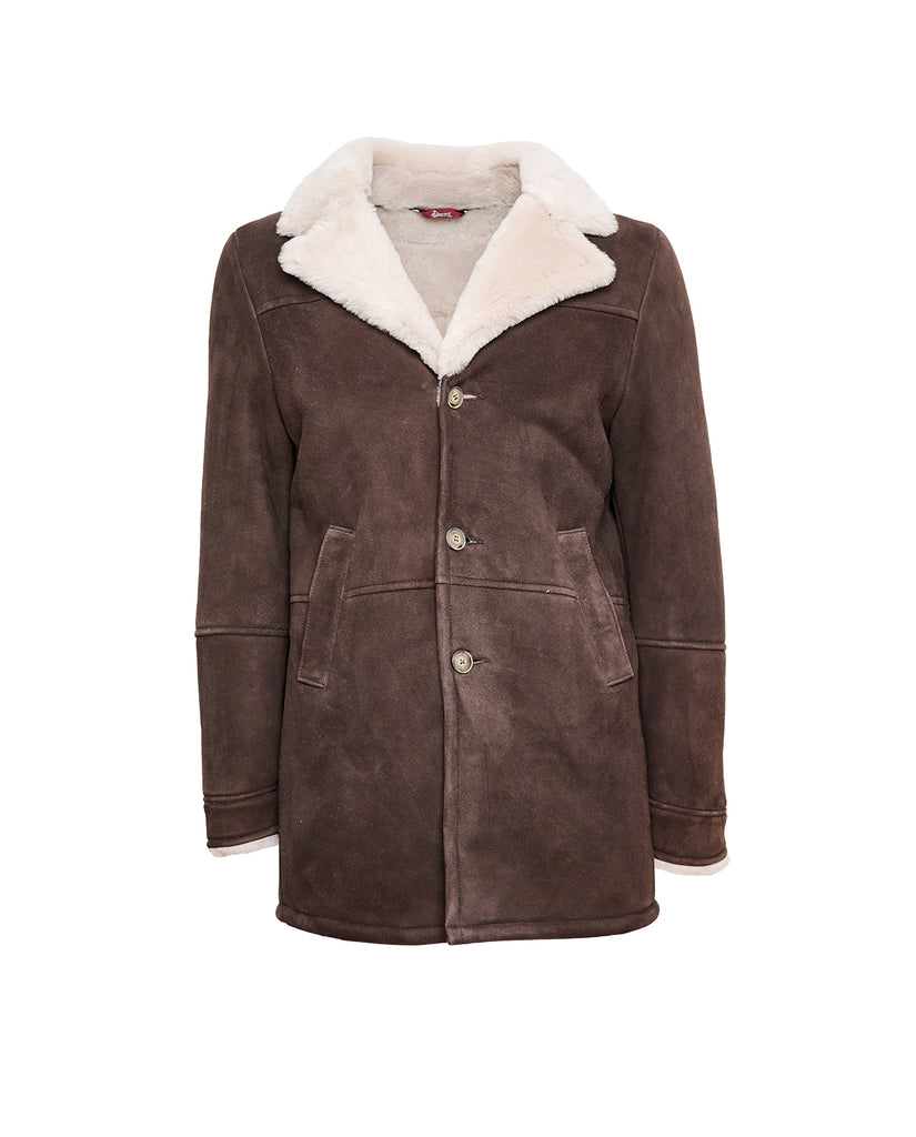 Stewart ROBERTO-SHEARLING SUEDE IRONED LAMB
