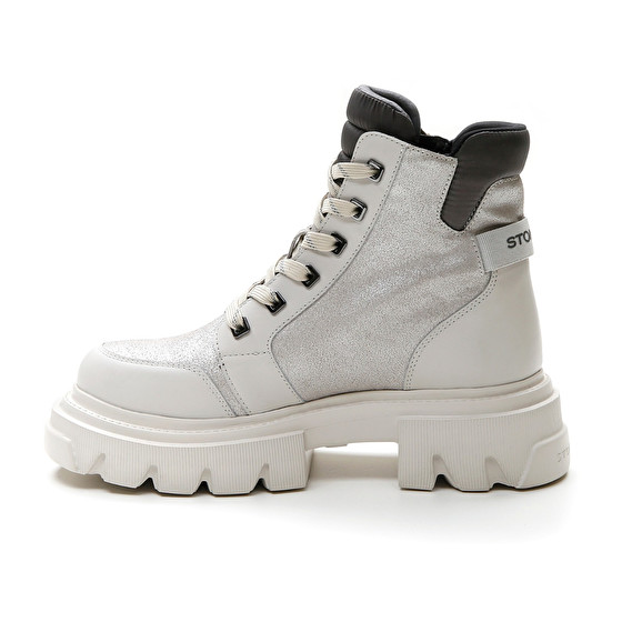 Stonefly PIPER 8 CALF LTH/VELOUR GLITTER