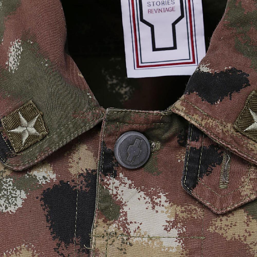 Stories Milano SHIRT JACKET CAMOUFLAGE – STRIPE BLACK