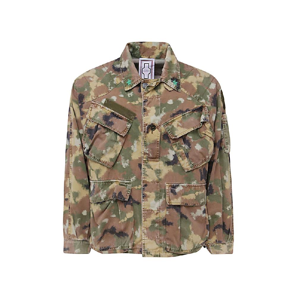 Stories Milano SHIRT JACKET CAMOUFLAGE – PANNA