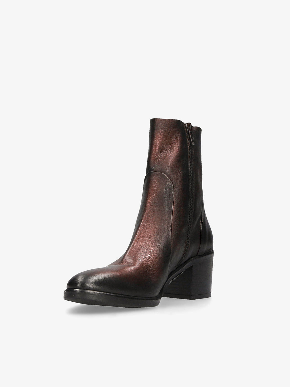 Strategia SAY STIVALETTO LAMINATO NERO RAME SFUMATO