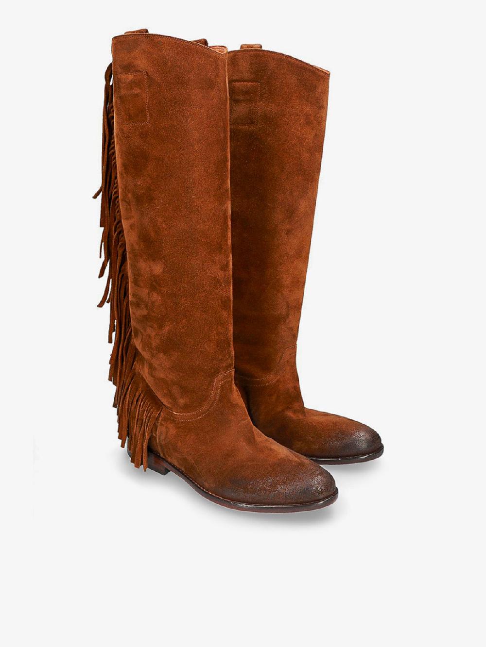 Strategia GIPSY STIVALE CON FRANGE MARRONE