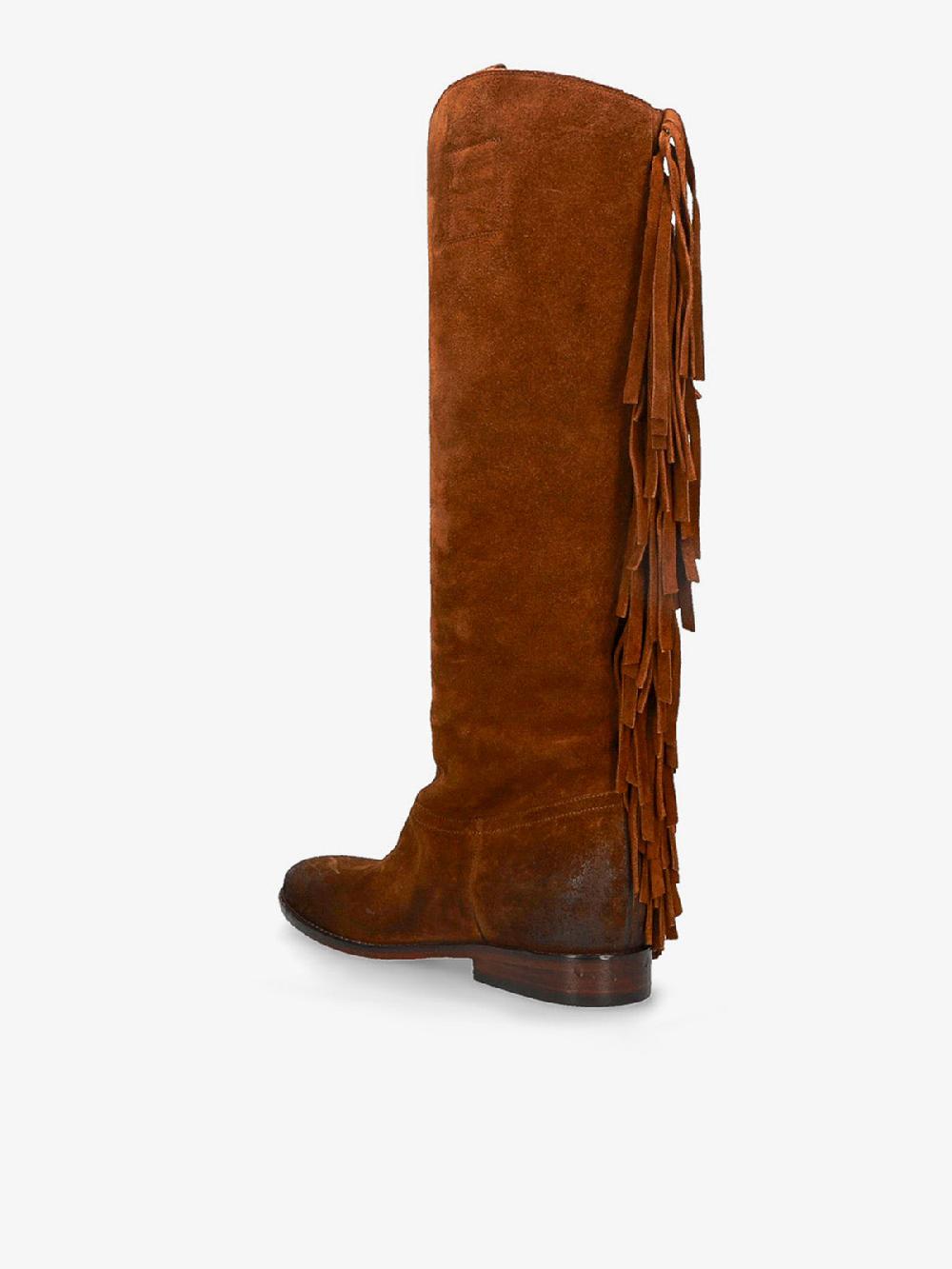 Strategia GIPSY STIVALE CON FRANGE MARRONE